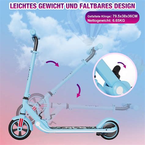 ️rcb E Scooter Escooter Für Kinder 6 16 Jahre Klappbarer E Roller 150w