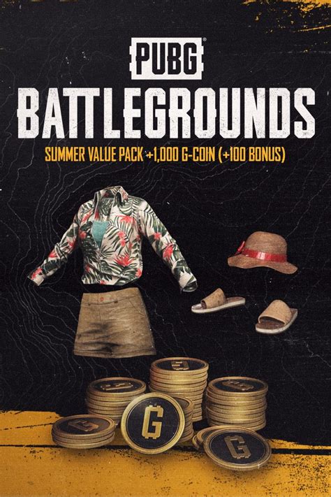 Pubg Battlegrounds Summer Value Pack 1000 G Coin 100 Bonus
