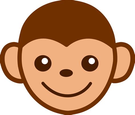 Cute Monkey Face Clip Art Free Clip Art