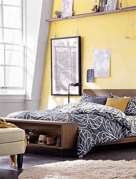 Like architecture & interior design? 33 Sunny Yellow Accents Bedroom Ideas | Interior God