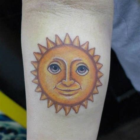 10 Emoji Tattoos That Will Leave You Speechless Sun Tattoos Body Art