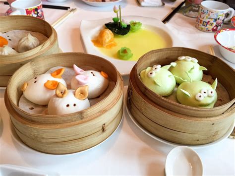 Dim sum is a large range of small dishes that cantonese people traditionally enjoy in restaurants for breakfast and lunch. Cute Disney Dim Sum at Hong Kong Disneyland - La Jolla Mom