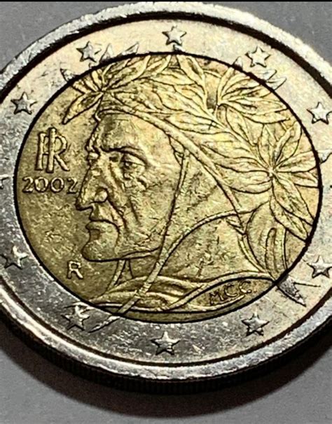 Monedas De 2 Euros Dante Alighieri 2002 Italia De Segunda Mano Por