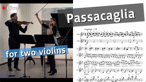 Passacaglia Händel Halvorsen Violin Duo Sheet Music Youtube