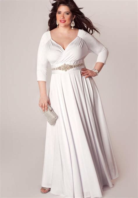Plus Size All White Party Dresses Pluslook Eu Collection