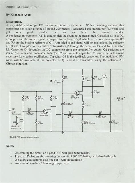 200m Fm Transmitter Gallery Of Electronic Circuit