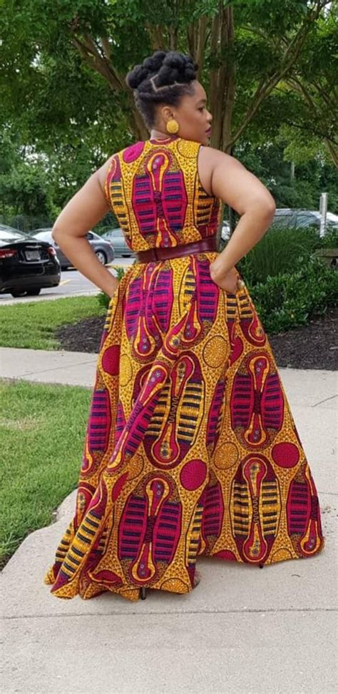 Ankara Maxi Dress African Print Maxi Dress Long African Etsy Latest African Fashion Dresses
