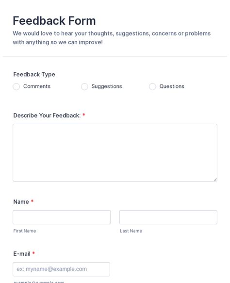 Are you stuck with ideas for your surveys? 10,000+ Free Online Form Templates & Form Examples | JotForm