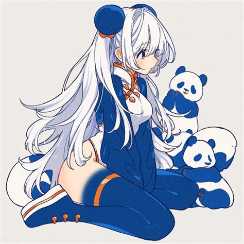 Girl With Pandas Original R Chinadress