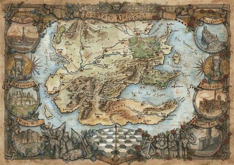 Southern Westeros Map Game Of Thrones By Francescabaeralddeviantart