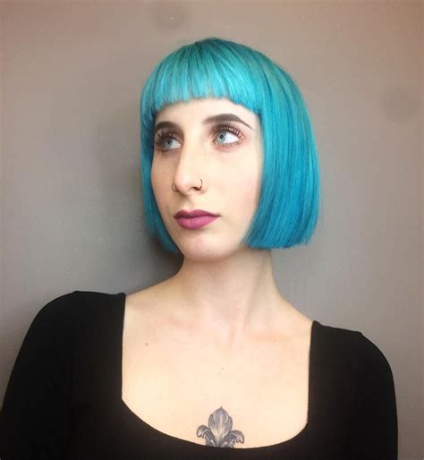 Awesome Edgy Short Bob With Baby Bangs By Aveda Artist Erin Otool