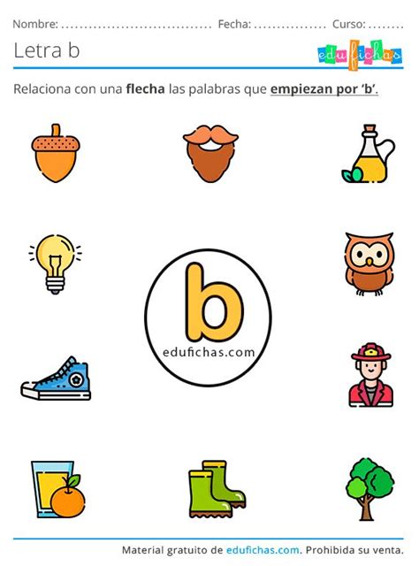 Aprender La Letra B Fichas De Letras Consonantes Para Imprimir Pdf