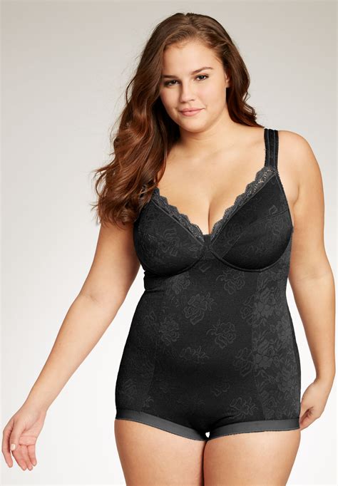 Lace Body Briefer By Secret Solutions Curvewear Woman Within