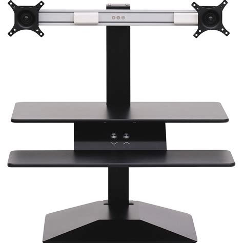 Lorell Sit To Stand Electric Desk Riser 216 Height X 266 Width X