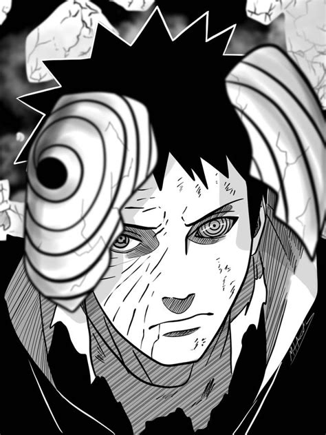 Just Finished This Drawing Of Obito 🖤 Wdyt Rnaruto
