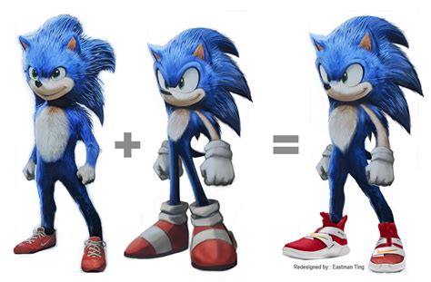 Redesign The Look Of Cg Sonic In Movie 2019 Hedgehog Movie Sonic