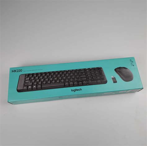 Logitech Keyboard With Mouse Wireless Combo Mk220 Black