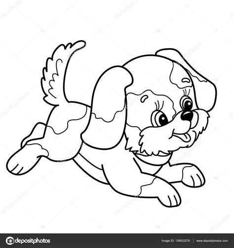 Tekeningen van dieren om in te kleuren uniek schattige kleurplaten. Kleurplaat pagina overzicht van schattige puppy. Cartoon ...