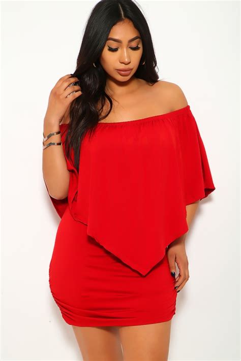 Red Plus Size Party Dress