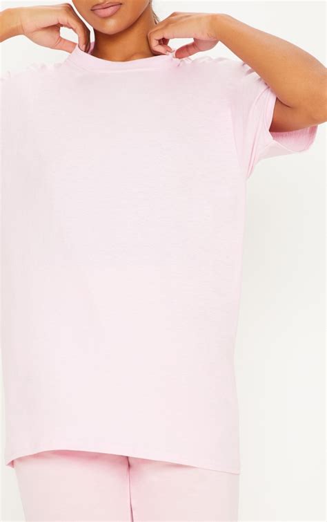 Ultimate Light Pink Oversized T Shirt Prettylittlething Usa