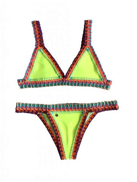 Neon Yellow Bikini Blanca Arena Swimwear