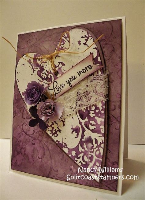 Ct0317 Purple Heart Paper Crafts Cards Crafts