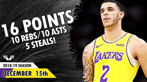 When and where to watch los angeles lakers vs charlotte hornets free stream? Lonzo Ball Triple-Double - 2018.12.15 - Lakers vs Hornets ...