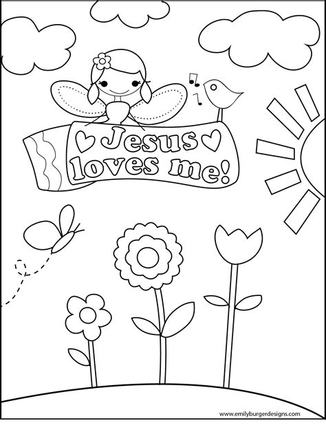 Jesus Loves Me Coloring Pages For Toddlers