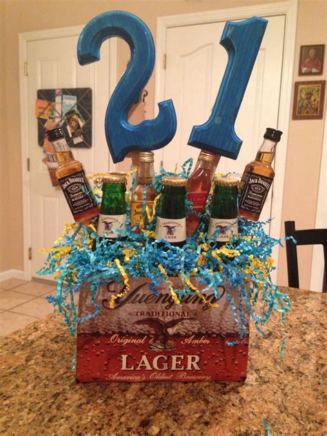 Maybe you would like to learn more about one of these? 21st birthday idea for guys. Favorite drinks and color ...
