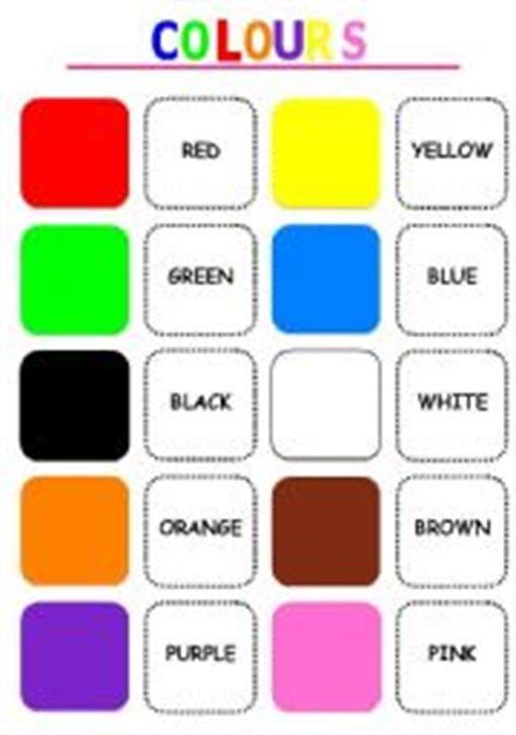 Color Names List Of Colors In English With The Picture Verbs