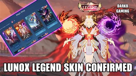 Lunox Legend Skin Confirmed Mobile Legends Youtube