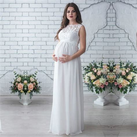 lace maternity dresses maternity photography props women long maxi dress sexy gown lace o neck