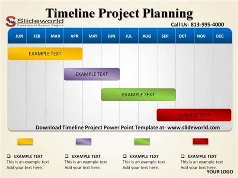 Timeline Project Powerpoint Template