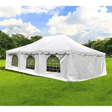 20x30 Outdoor Wedding Event Party Canopy Tent With Sidewalls White