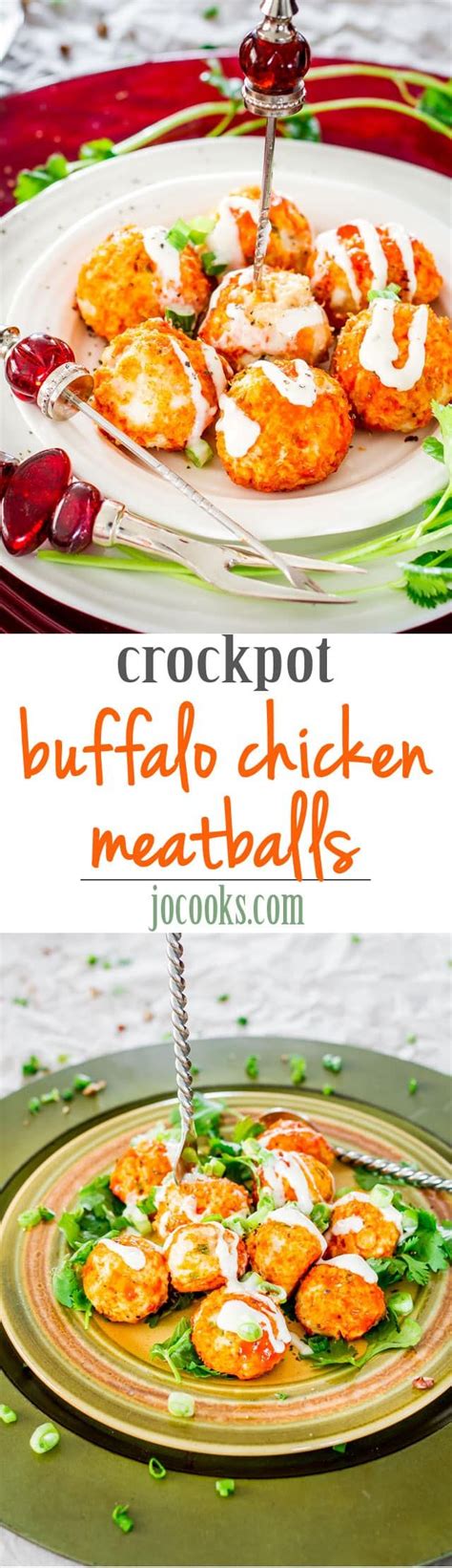 These Crockpot Buffalo Chicken Meatballs With Blue Cheese Dressing Are Spicy And Delicious Yet