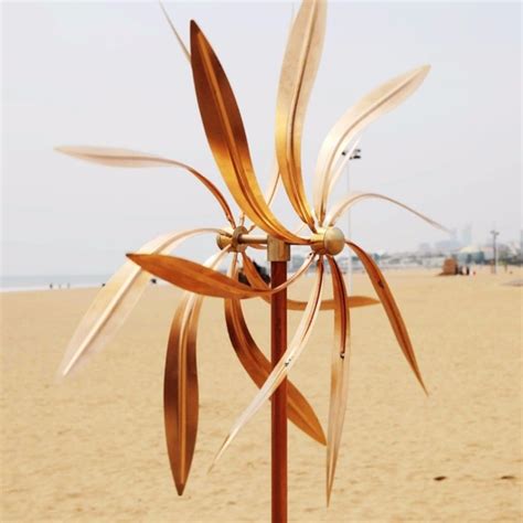 Handmade Other Full Copper Wind Spinners Large Kinetic Sculptures