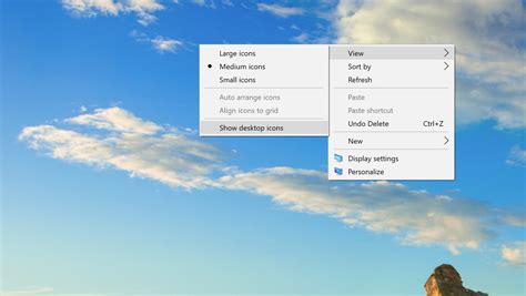 How To Hideshow Desktop Icons In Windows 10 Tutorial
