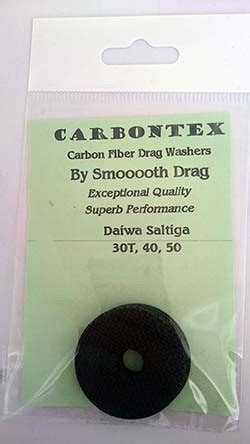 Daiwa Saltiga 30T Carbontex Drag Carbon Fibre Washers For Fishing Reels