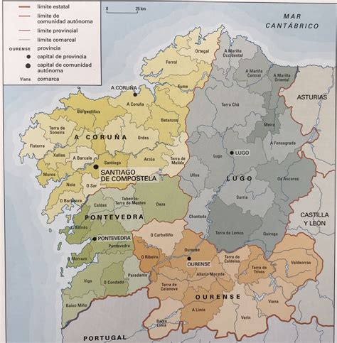Mapa Politico Galicia Mapa De Rios