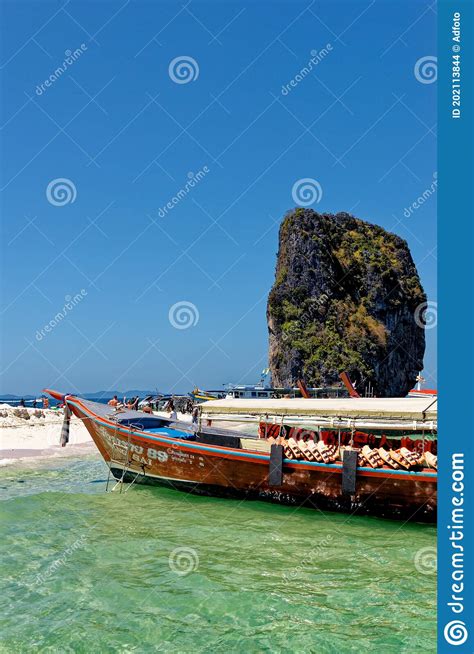 Travel Destination Ko Poda Island Krabi Thailand Editorial Stock
