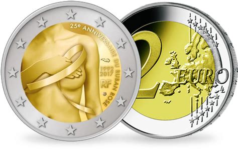 Monnaie De 2 Euros 25 Ans Lutte Contre Le Cancer Du Sein Stefm