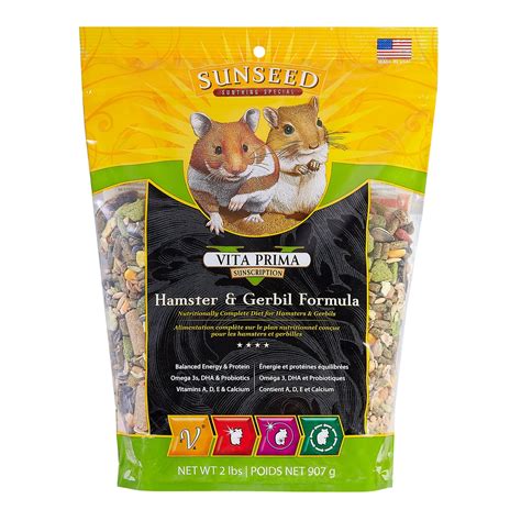 Vitakraft Sun Seed Vita Prima Sunscription Hamster & Gerbil Food 2 lb 
