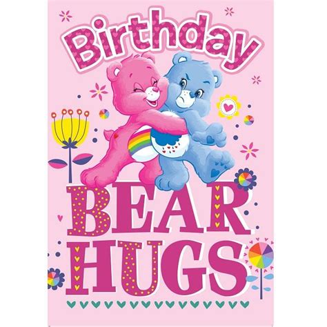 Care Bears Birthday Bear Hugs Greeting Card Buy Online