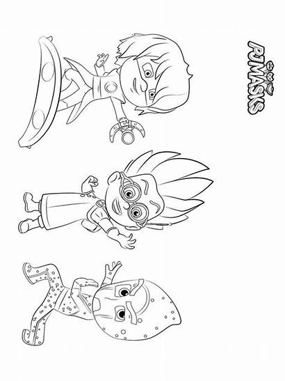 Pj Masks Coloring Pages Printable Cartoon Recommended