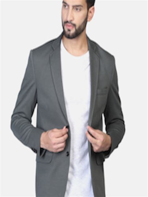 Buy Tahvo Men Checked Single Breasted Slim Fit Blazers Blazers For
