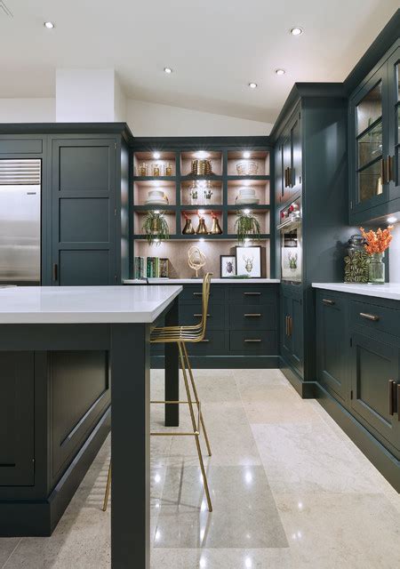 Considered among the highest achievements of the goodreads helps you keep track of books you want to read. Dark Green Shaker Style Kitchen - Transitional - Kitchen ...
