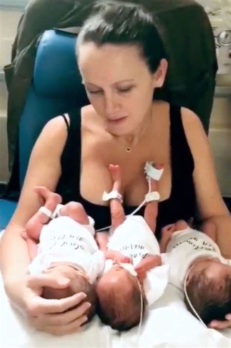 mum s joy at birth of miracle triplets after being faced with horrifying choice nestia
