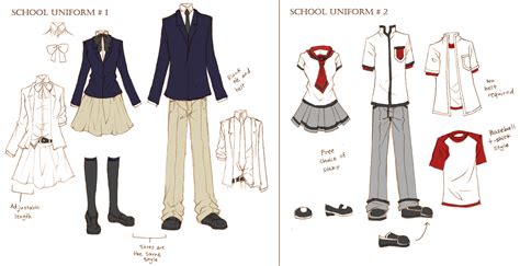 Anime School Uniform Drawing At Getdrawings Free Download