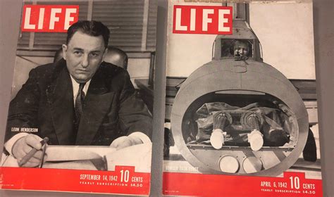Vintage Life Magazines 1942 Sept Or April Etsy
