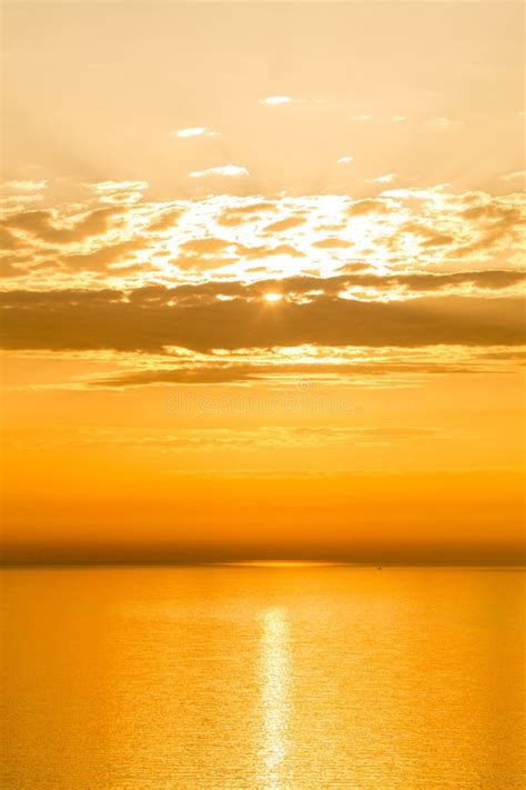 Golden Sunset On The Sky Stock Image Image Of Nature 115722067